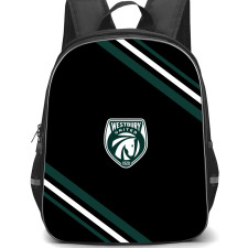 Westbury United Football Club Backpack School Bag StudentPack - Westbury United Football Club Large Logo With Stripe
