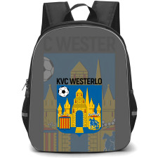 KVC Westerlo Backpack School Bag StudentPack - Logo Overlay In Gray Background Football Club