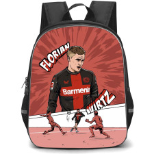 Florian Wirtz School Backpack StudentPack - Bayer 04 Leverkusen Florian Wirtz Illustration Art Sticker By Pekataru