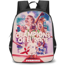 England Women's National Football Team Backpack StudentPack - England Women's National Football Team Champions Of EURO 2022 Poster