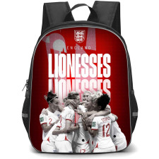 England Women's National Football Team Backpack StudentPack - England Women's National Football Team Lionesses Word Art On Red Background