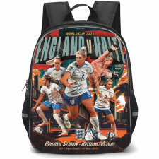 England Women's National Football Team Backpack StudentPack - England Women's National Football Team Word Cup 2023 Poster