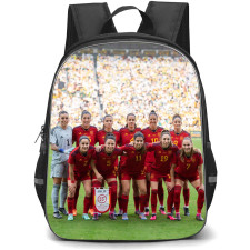 Spain Women's National Football Team Backpack StudentPack - Spain Women's National Football Team Group Portrait Poster