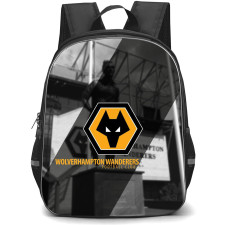 Wolverhampton Wanderers F.C. Backpack StudentPack - Wolverhampton Wanderers F.C. Logo Stripe Background