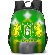 National League Yeovil Town Backpack School Bag StudentPack - Large logo In Blur Background