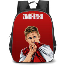 Oleksandr Zinchenko Backpack StudentPack - Oleksandr Zinchenko Arsenal F.C. Kissing Jersey Illustration Poster