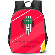 FK Viktoria Zizkov Backpack School Bag StudentPack - Logo Poster In Red Background