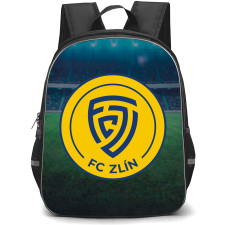 FC Zlin Backpack School Bag StudentPack - Logo In Field Background