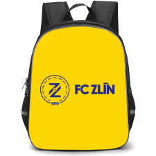 FC Zlin Backpack School Bag StudentPack - Logo Wordmark In Yellow Background