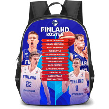 Fiba World Cup 2023 Finland Backpack StudentPack - Finland Roster Men's National Team Poster
