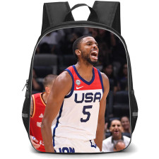 Fiba World Cup 2023 Mikal Bridges Backpack StudentPack - Mikal Bridges USA 5 Celebration Poster