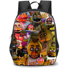 Five Nights At Freddys Chica School Backpack StudentPack - Chica Collage
