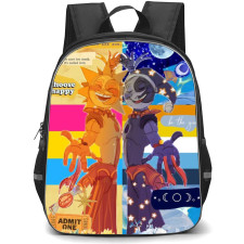 Five Nights At Freddys School Backpack StudentPack - Sun and Moon Collage Side Portrait