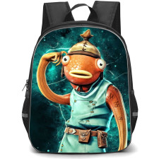 Fortnite Fishstick Backpack StudentPack - Fishstick Scratching the Head Galaxy Background