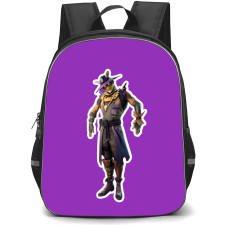 Fortnite Hay Man School Backpack StudentPack - Hay Man Sticker On Purple Background
