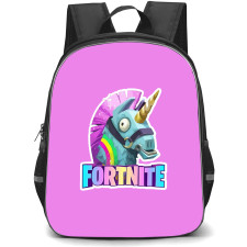Fortnite Llama Unicorn School Backpack StudentPack - Llama Unicorn Sticker On Pink Background