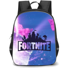 Fortnite School Backpack StudentPack - Fortnite Logo On Blue Pink Background
