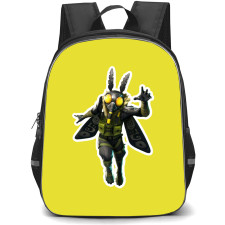 Fortnite Mothmando School Backpack StudentPack - Mothmando Sticker On Yellow Background