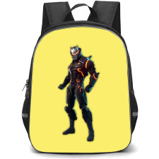 Fortnite Omega School Backpack StudentPack - Omega Sticker On Yellow Background