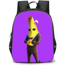 Fortnite Peely Backpack StudentPack - Peely Agent Peely Purple Background