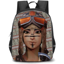 Fortnite Renegade Raider Backpack StudentPack - Renegade Raider Face Portrait Money Background