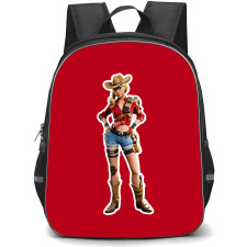 Fortnite Rustler School Backpack StudentPack - Rustler Sticker On Red Background