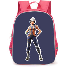 Fortnite Sizzle Sgt School Backpack StudentPack - Sizzle Sgt Sticker On Blue Background
