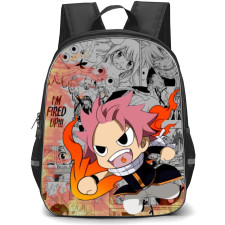 Fairy Tail Natsu Dragneel Backpack StudentPack - Natsu Dragneel Chibi Comic Art