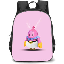 Fall Guys Majin Buu Backpack StudentPack - Majin Buu Standing On Pink Background