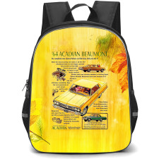 1964 Beaumont Acadian Backpack School Bag StudentPack - 1964 Beaumont Acadian Advertisement Retro Poster