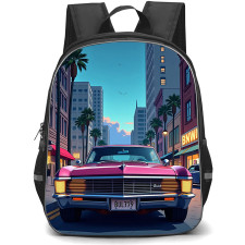 1967 Buick Riviera Backpack School Bag StudentPack - 1967 Buick Riviera Digital Illustration Art Poster