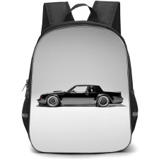 1987 Buick GNX Backpack School Bag StudentPack - 1987 Buick GNX Grayscale Poster