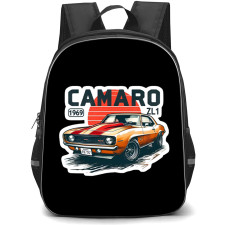 1969 Chevrolet Camaro ZL1 Backpack School Bag StudentPack - 1969 Chevrolet Camaro ZL1 Retro Illustration Art Sticker