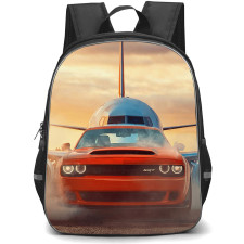 Dodge Challenger SRT Backpack School Bag StudentPack - Challenger SRT Airport Runway Power Lunch Poster