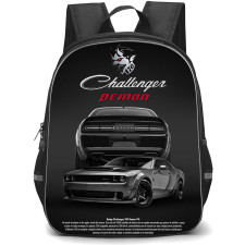 Dodge Challenger SRT Backpack School Bag StudentPack - Dodge Challenger SRT Demon Black Edition Poster