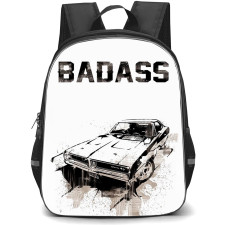 Dodge Charger Backpack School Bag StudentPack - Dodge Charger Badass Painting Poster