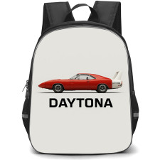 Dodge Charger Backpack School Bag StudentPack - Dodge Charger Daytona Side Profile Classic Aero Wing Poster