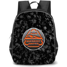 Jeep Gladiator Mojave Backpack School Bag StudentPack - Jeep Gladiator Mojave Logo On Forged Carbon Fiber Background