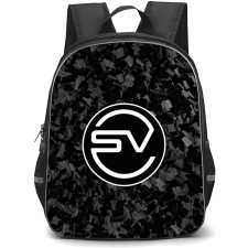 Land Rover Range Rover SV Backpack School Bag StudentPack - Land Rover Range Rover SV Logo On Forged Carbon Fiber Background