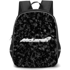McLaren Backpack School Bag StudentPack - McLaren Logo On Forged Carbon Fiber Background