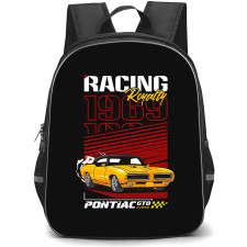 Pontiac Backpack School Bag StudentPack - 1969 Pontiac GTO Judge Racking Royalty Illustration Art Poster