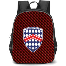 SSC North America Backpack School Bag StudentPack - SSC North America Logo On Red Carbon Fiber Background