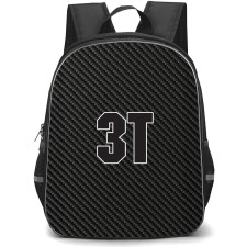 3T Backpack School Bag StudentPack - 3T Bike Brand Logo On Carbon Fiber Background