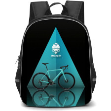 Bianchi Backpack School Bag StudentPack - Bianchi Bicycle Reflection Art Poster