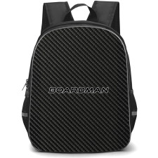 Boardman Backpack School Bag StudentPack - Boardman Bike Brand Logo On Carbon Fiber Background