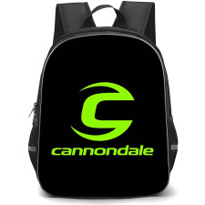 Cannondale Backpack School Bag StudentPack - Cannondale Bicycle Green Glow Logo On Dark Background