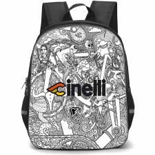 Cinelli Backpack School Bag StudentPack - Cinelli Hand Drawn Cycling Theme Poster