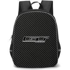 GT Bicycle Backpack School Bag StudentPack - GT Bicycle Bike Brand Logo On Carbon Fiber Background