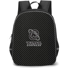 Kona Backpack School Bag StudentPack - Kona Bike Brand Logo On Carbon Fiber Background