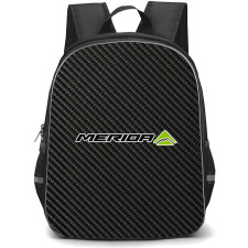 Merida Backpack School Bag StudentPack - Merida Bike Brand Logo On Carbon Fiber Background